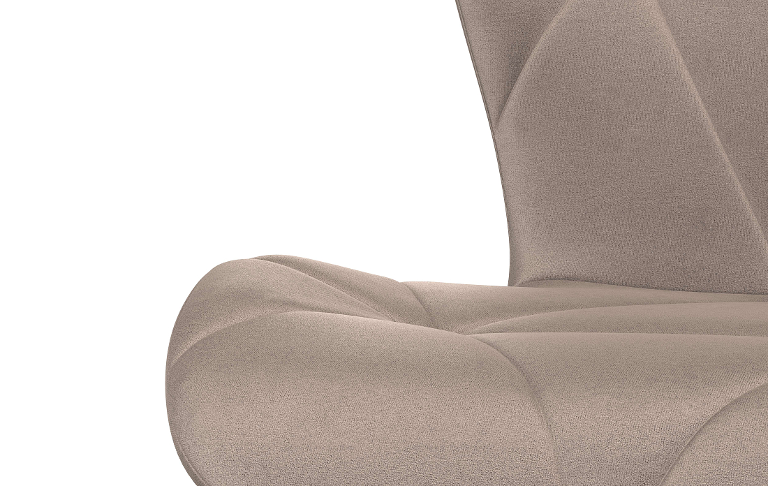 Дора К / стул велюр конфетти мокко/Цвет металл черный